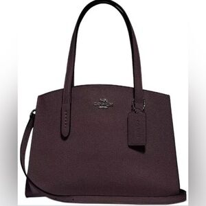 Coach Charlie in Oxblood with gunmetal hardware.